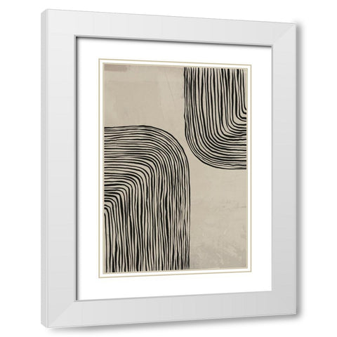 River White Modern Wood Framed Art Print with Double Matting by LivinLi