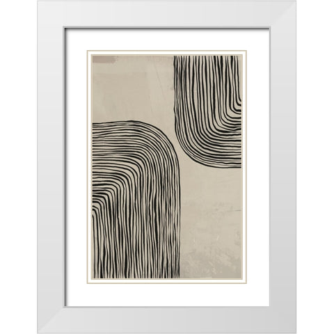 River White Modern Wood Framed Art Print with Double Matting by LivinLi