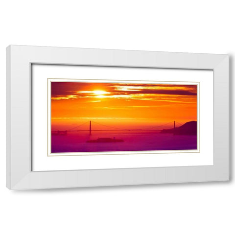 The Sun Gate White Modern Wood Framed Art Print with Double Matting by Linhares, Greg