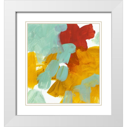 Alla Prima 1 White Modern Wood Framed Art Print with Double Matting by Lehnhardt, Iris