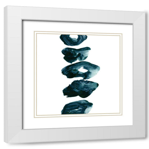 Irregular 2 White Modern Wood Framed Art Print with Double Matting by Lehnhardt, Iris