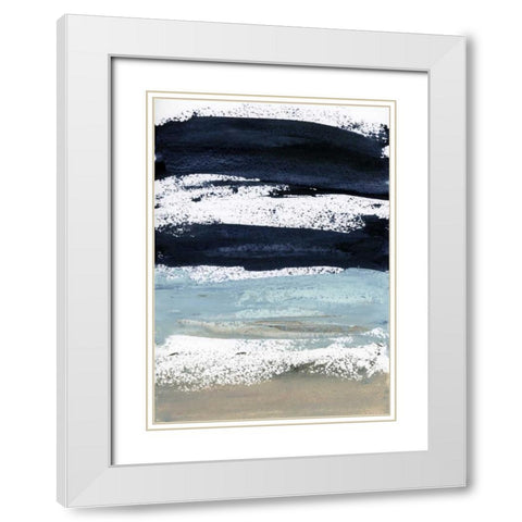 Maritime White Modern Wood Framed Art Print with Double Matting by Lehnhardt, Iris