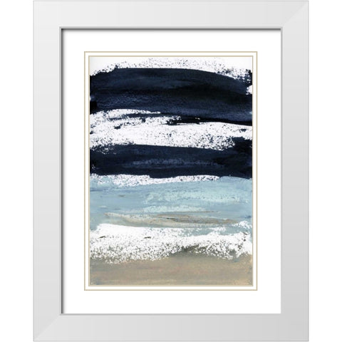 Maritime White Modern Wood Framed Art Print with Double Matting by Lehnhardt, Iris