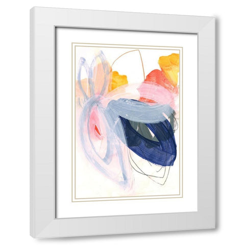 Abstract Painting XVII White Modern Wood Framed Art Print with Double Matting by Lehnhardt, Iris