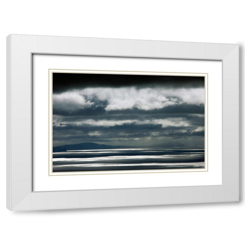 Ivenragh Peninsula White Modern Wood Framed Art Print with Double Matting by Leprince, Vincent