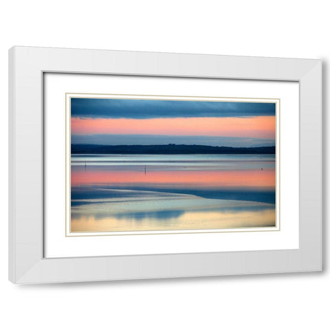 Inch No. 2 White Modern Wood Framed Art Print with Double Matting by Leprince, Vincent