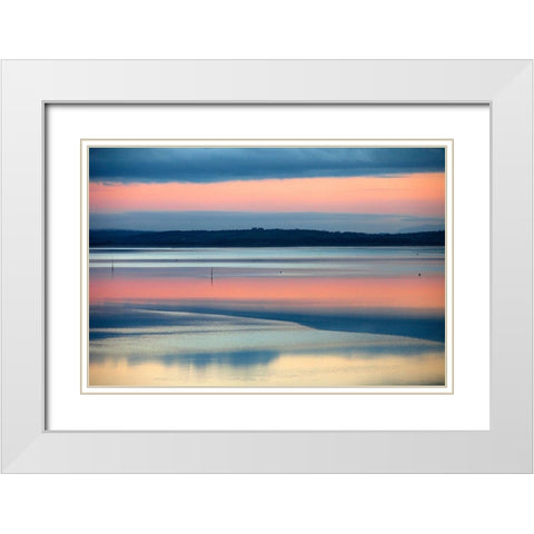 Inch No. 2 White Modern Wood Framed Art Print with Double Matting by Leprince, Vincent