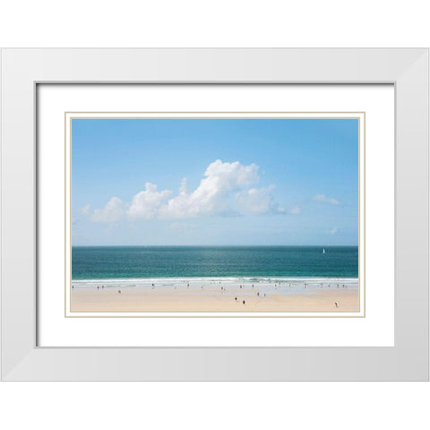 Le-Couquet White Modern Wood Framed Art Print with Double Matting by Leprince, Vincent