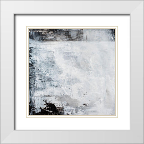 Dialogue White Modern Wood Framed Art Print with Double Matting by Lenssen, Georganna