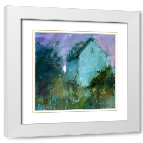 Once There Was a Tavern White Modern Wood Framed Art Print with Double Matting by Lenssen, Georganna