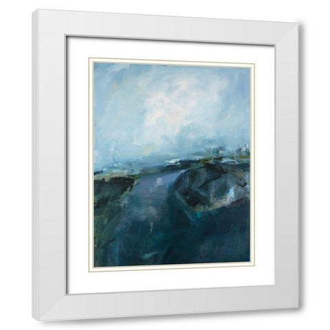 Splashed by Magic White Modern Wood Framed Art Print with Double Matting by Lenssen, Georganna
