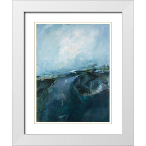 Splashed by Magic White Modern Wood Framed Art Print with Double Matting by Lenssen, Georganna