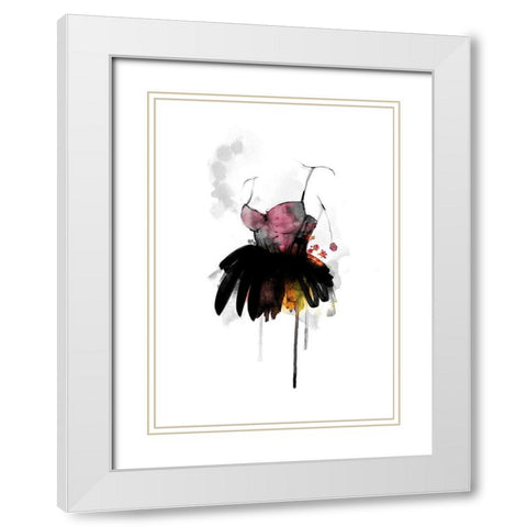 The Dress White Modern Wood Framed Art Print with Double Matting by Larsdotter, Lotta