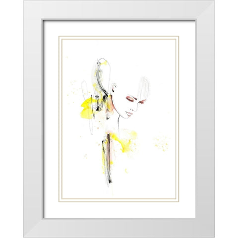 On The Inside White Modern Wood Framed Art Print with Double Matting by Larsdotter, Lotta