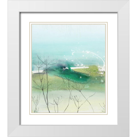 See Through White Modern Wood Framed Art Print with Double Matting by Leaver, Tara