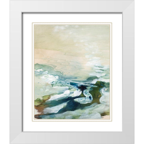 The Sound The Sea Makes White Modern Wood Framed Art Print with Double Matting by Leaver, Tara