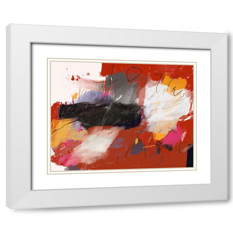 2023 White Modern Wood Framed Art Print with Double Matting by Lauzon, Danielle