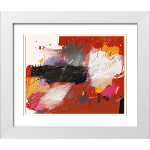 2023 White Modern Wood Framed Art Print with Double Matting by Lauzon, Danielle