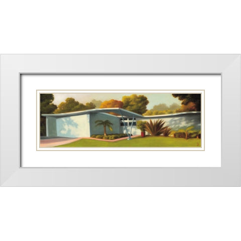 Mar Vista White Modern Wood Framed Art Print with Double Matting by Monzon, Rick