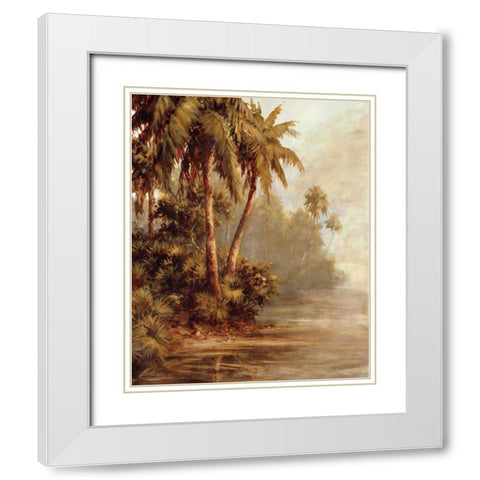 Hidden Bank White Modern Wood Framed Art Print with Double Matting by Malarz