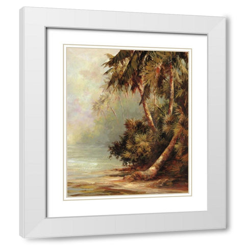 Hidden Cove White Modern Wood Framed Art Print with Double Matting by Malarz