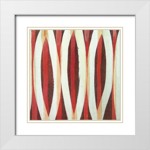 Carousing Closed II White Modern Wood Framed Art Print with Double Matting by Miller, Allison G
