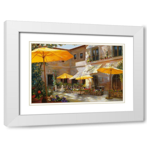 Closed on Monday White Modern Wood Framed Art Print with Double Matting by McLaughlin, Jan