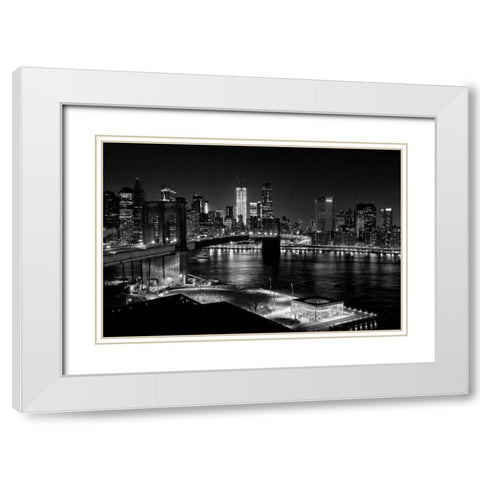 The Carousel White Modern Wood Framed Art Print with Double Matting by Mikaels, Natalie