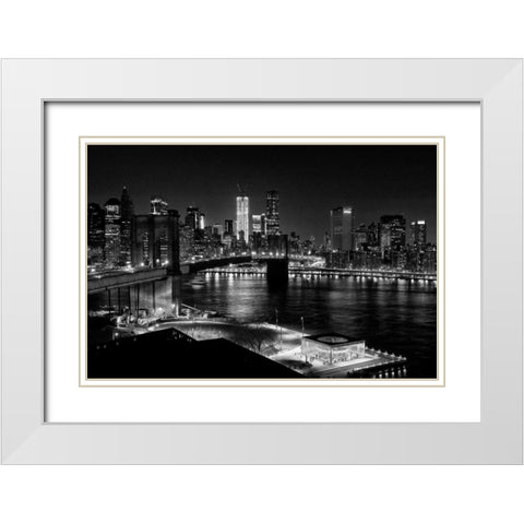 The Carousel White Modern Wood Framed Art Print with Double Matting by Mikaels, Natalie