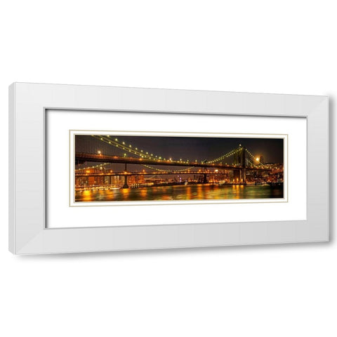 Three Bridges White Modern Wood Framed Art Print with Double Matting by Mikaels, Natalie