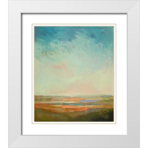 A Bit of Orange White Modern Wood Framed Art Print with Double Matting by McCarthy, William