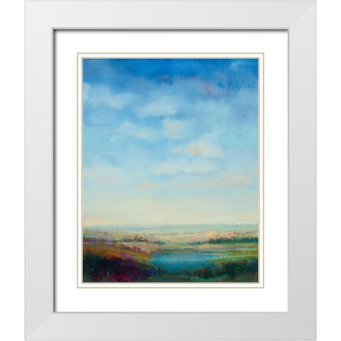 Mystic Way White Modern Wood Framed Art Print with Double Matting by McCarthy, William