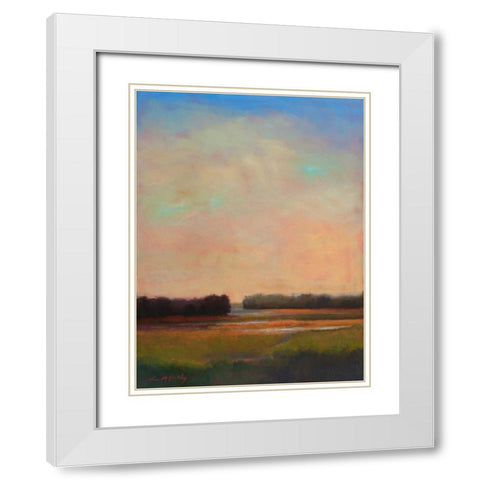Shifting Tide White Modern Wood Framed Art Print with Double Matting by McCarthy, William