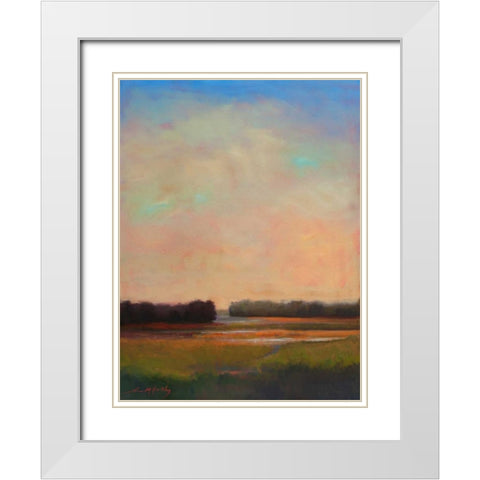 Shifting Tide White Modern Wood Framed Art Print with Double Matting by McCarthy, William