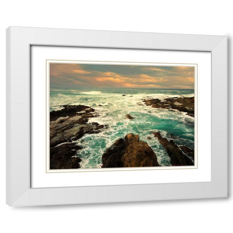 Heavens Gate White Modern Wood Framed Art Print with Double Matting by Mikaels, Natalie