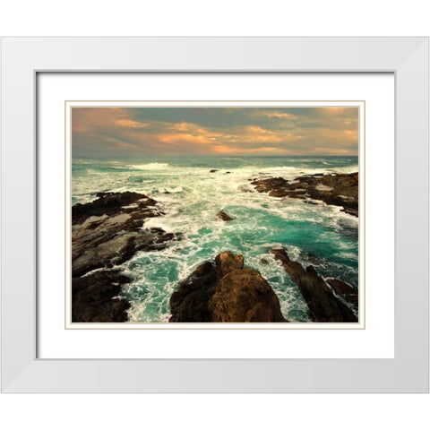 Heavens Gate White Modern Wood Framed Art Print with Double Matting by Mikaels, Natalie