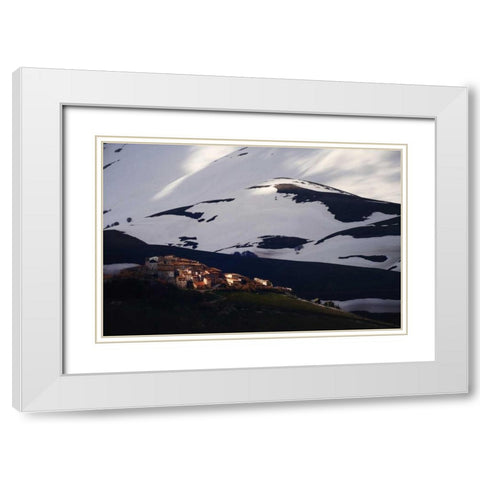 Late Night on Casteluccio, Umbria White Modern Wood Framed Art Print with Double Matting by Mumford, Andy