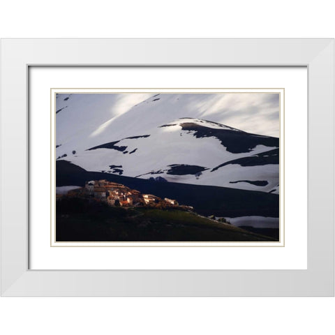 Late Night on Casteluccio, Umbria White Modern Wood Framed Art Print with Double Matting by Mumford, Andy