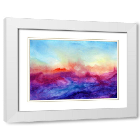 Arpeggi II White Modern Wood Framed Art Print with Double Matting by Maldonado, Jacqueline