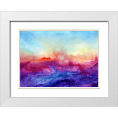 Arpeggi II White Modern Wood Framed Art Print with Double Matting by Maldonado, Jacqueline