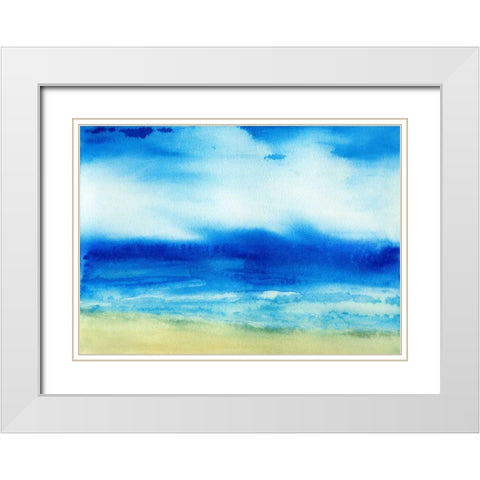 Sea Church II White Modern Wood Framed Art Print with Double Matting by Maldonado, Jacqueline