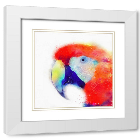 The Articulate II White Modern Wood Framed Art Print with Double Matting by Maldonado, Jacqueline