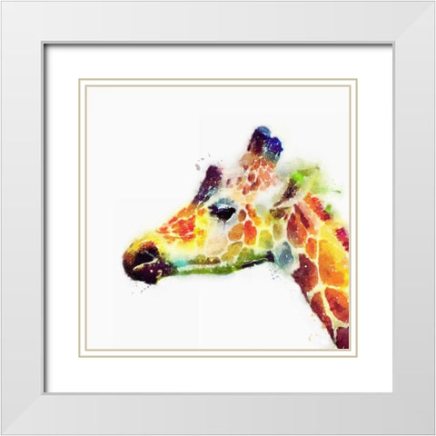 The Graceful II White Modern Wood Framed Art Print with Double Matting by Maldonado, Jacqueline