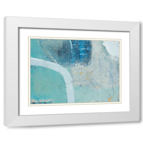 Sea Edge White Modern Wood Framed Art Print with Double Matting by Mankin, David