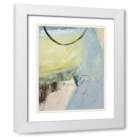 Spindrift White Modern Wood Framed Art Print with Double Matting by Mankin, David