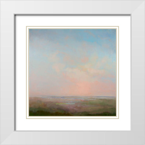 Morning Rise White Modern Wood Framed Art Print with Double Matting by McCarthy, William