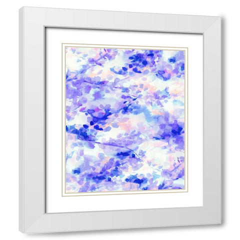 Canopy Purple White Modern Wood Framed Art Print with Double Matting by Maldonado, Jacqueline