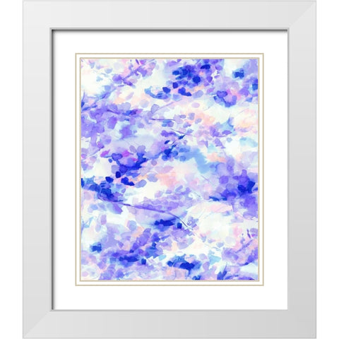 Canopy Purple White Modern Wood Framed Art Print with Double Matting by Maldonado, Jacqueline