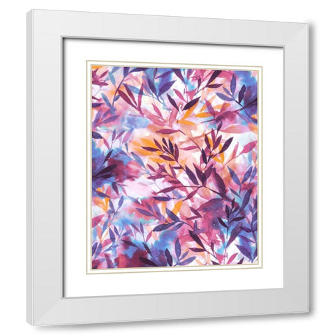 Changes - Mauve White Modern Wood Framed Art Print with Double Matting by Maldonado, Jacqueline