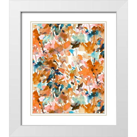 Local Color Orange White Modern Wood Framed Art Print with Double Matting by Maldonado, Jacqueline